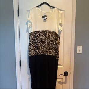 Stylish Leopard Print Maxi Dress